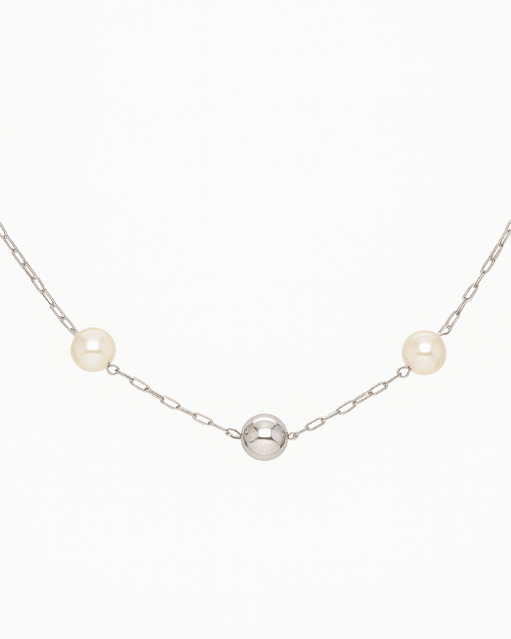 Colar Choker Aurora Prateada - Divina Garota