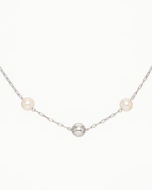 Colar Choker Aurora Prateada - Divina Garota