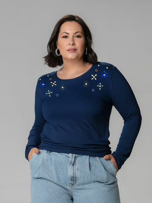 Manga Longa Brilho Celeste - Divina Garota