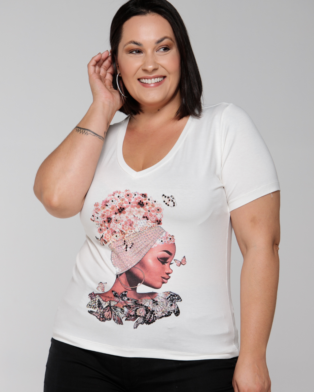 T-shirt Floral Hair