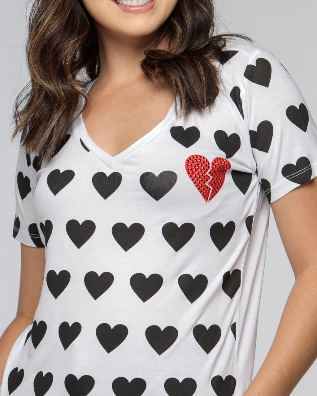 T-shirt Corações