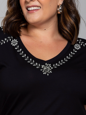 T-shirt Imperial Bordada - Divina Garota