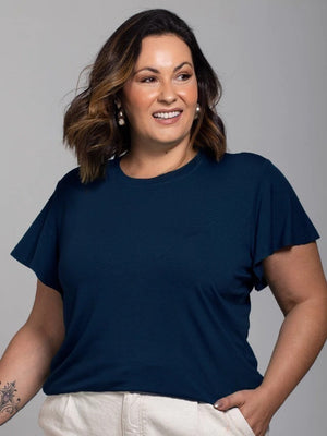 Blusa Essencial Manga Sino - Divina Garota