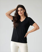 Kit 2x T-shirt Essenciais Gola V - Divina Garota