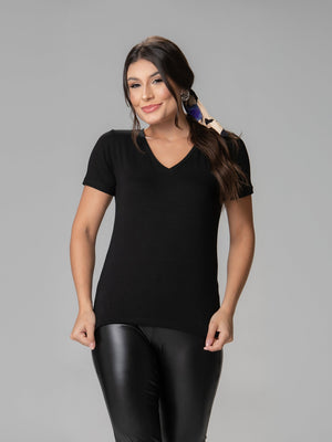 Kit 3 Peças Essenciais Gola V - Divina Garota