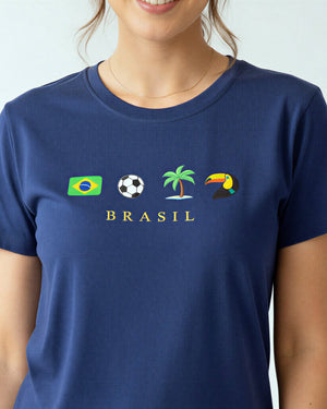 Kit 3 T-shirt Coleçao Brasil - Divina Garota