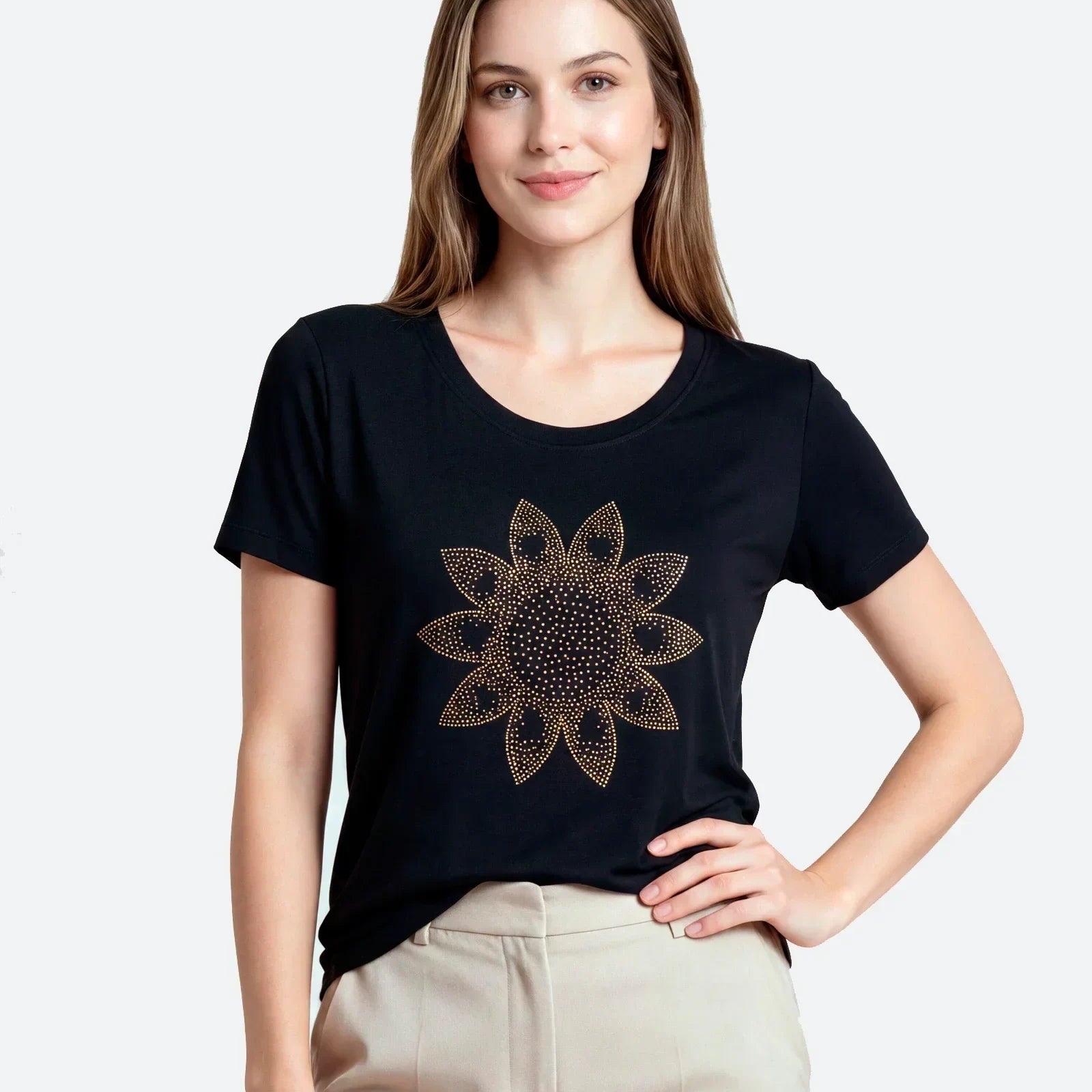 T-Shirt Girassol Dourado