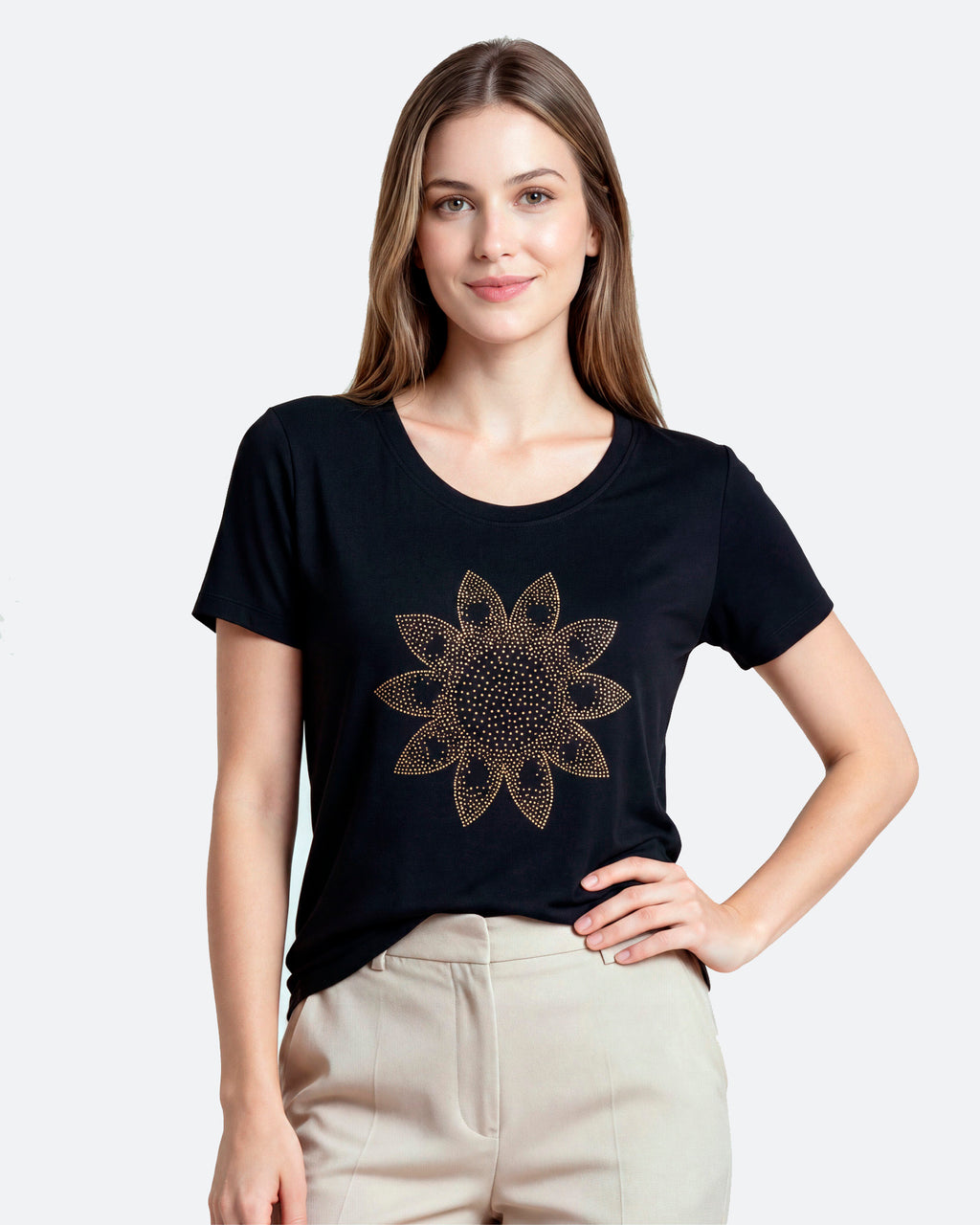 T-Shirt Girassol Dourado