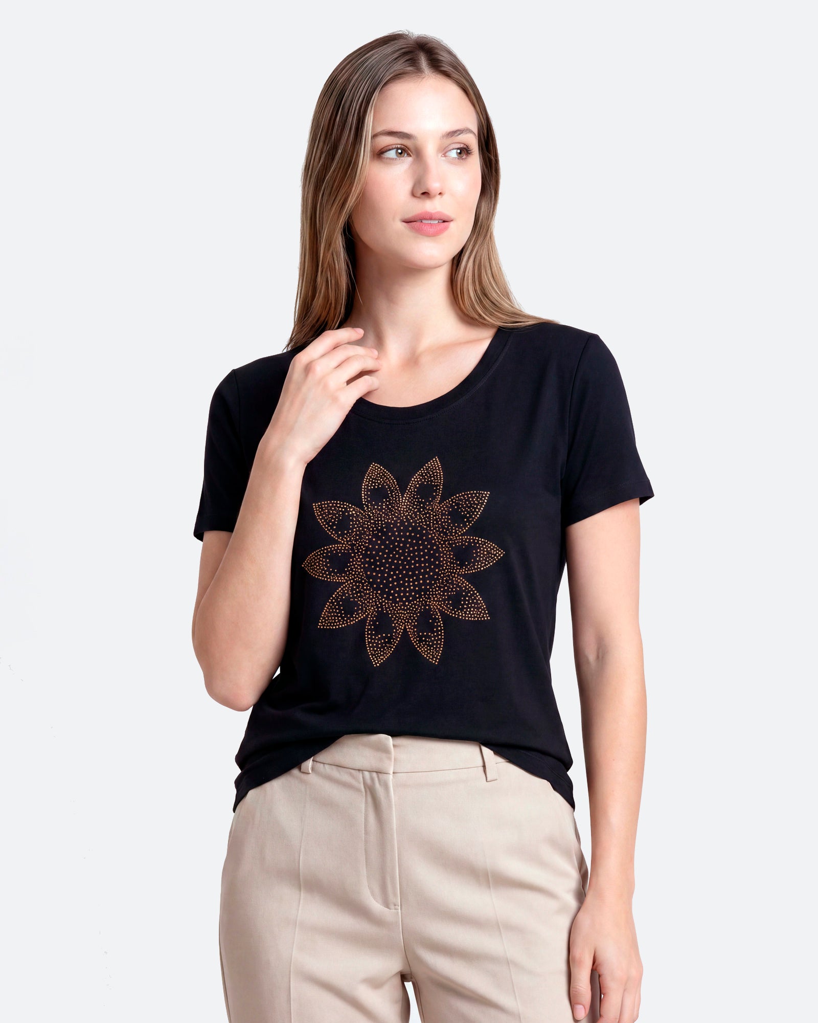 T-Shirt Girassol Dourado