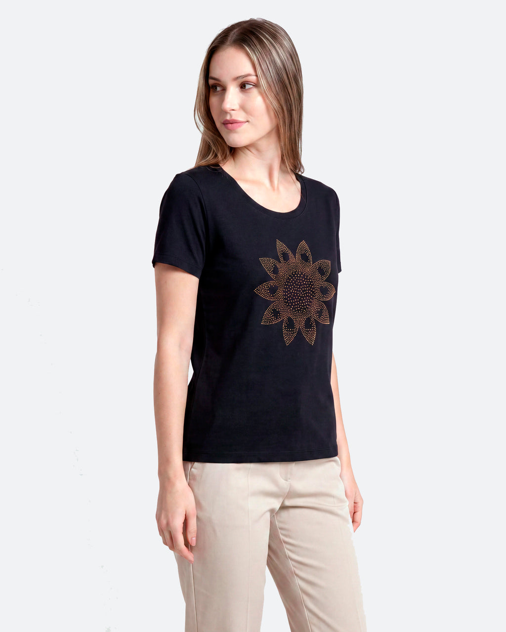 T-Shirt Girassol Dourado