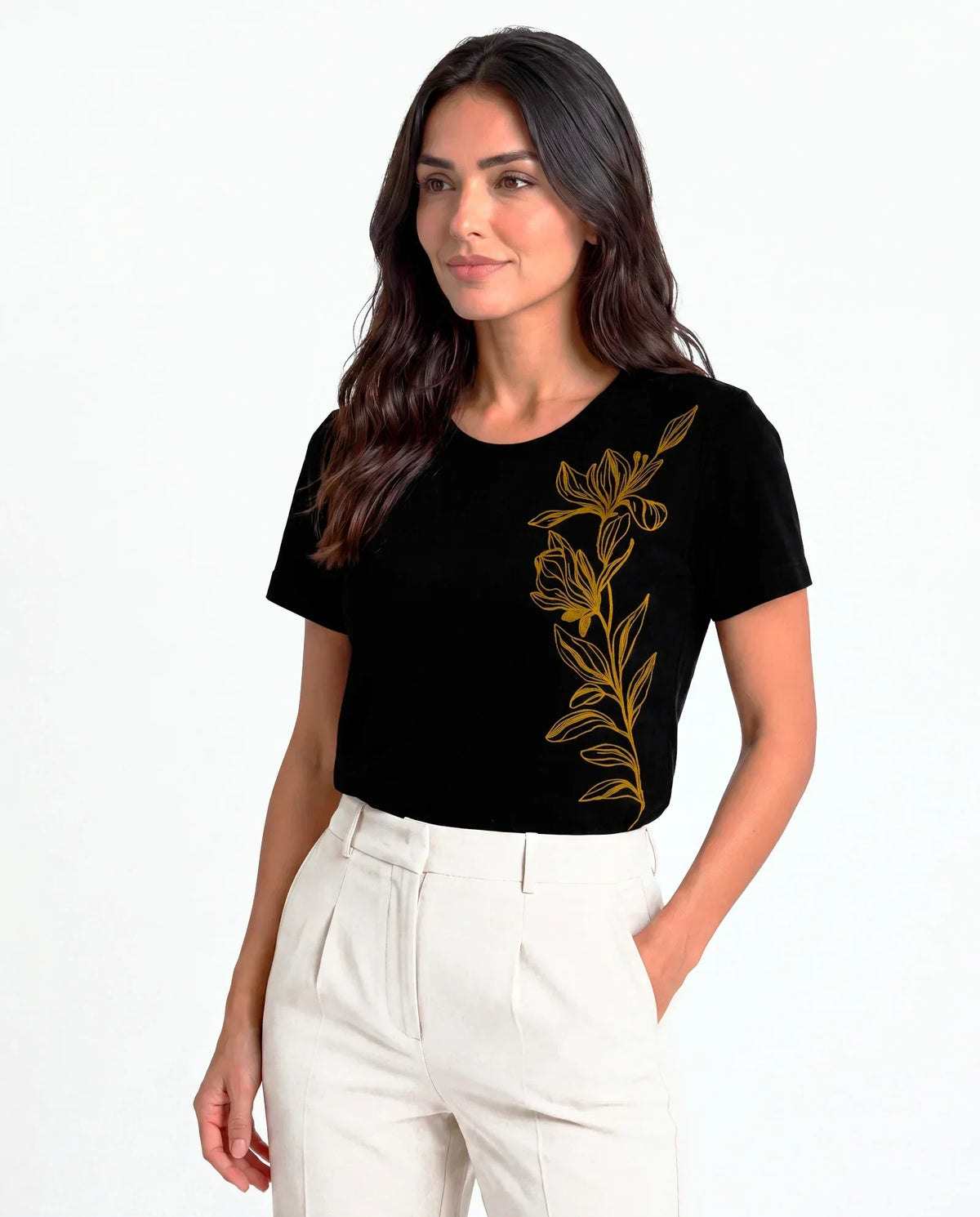 T-Shirt Floral Lateral