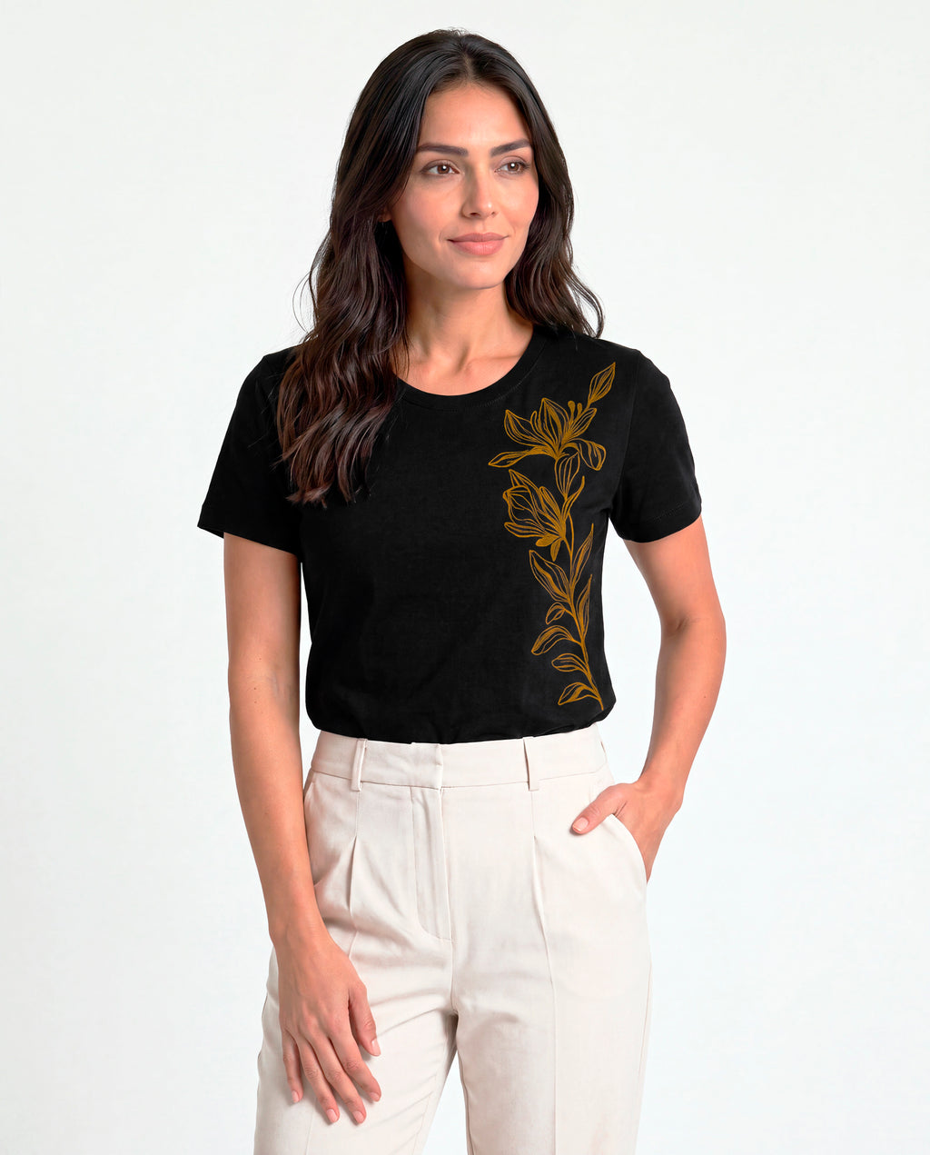 T-Shirt Floral lateral