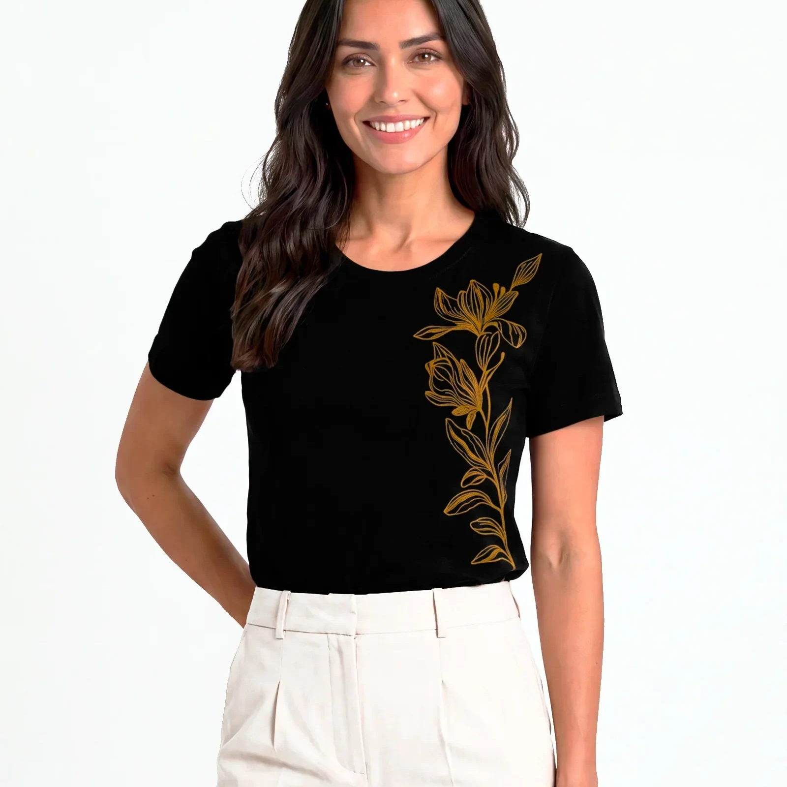 T-Shirt Floral Lateral