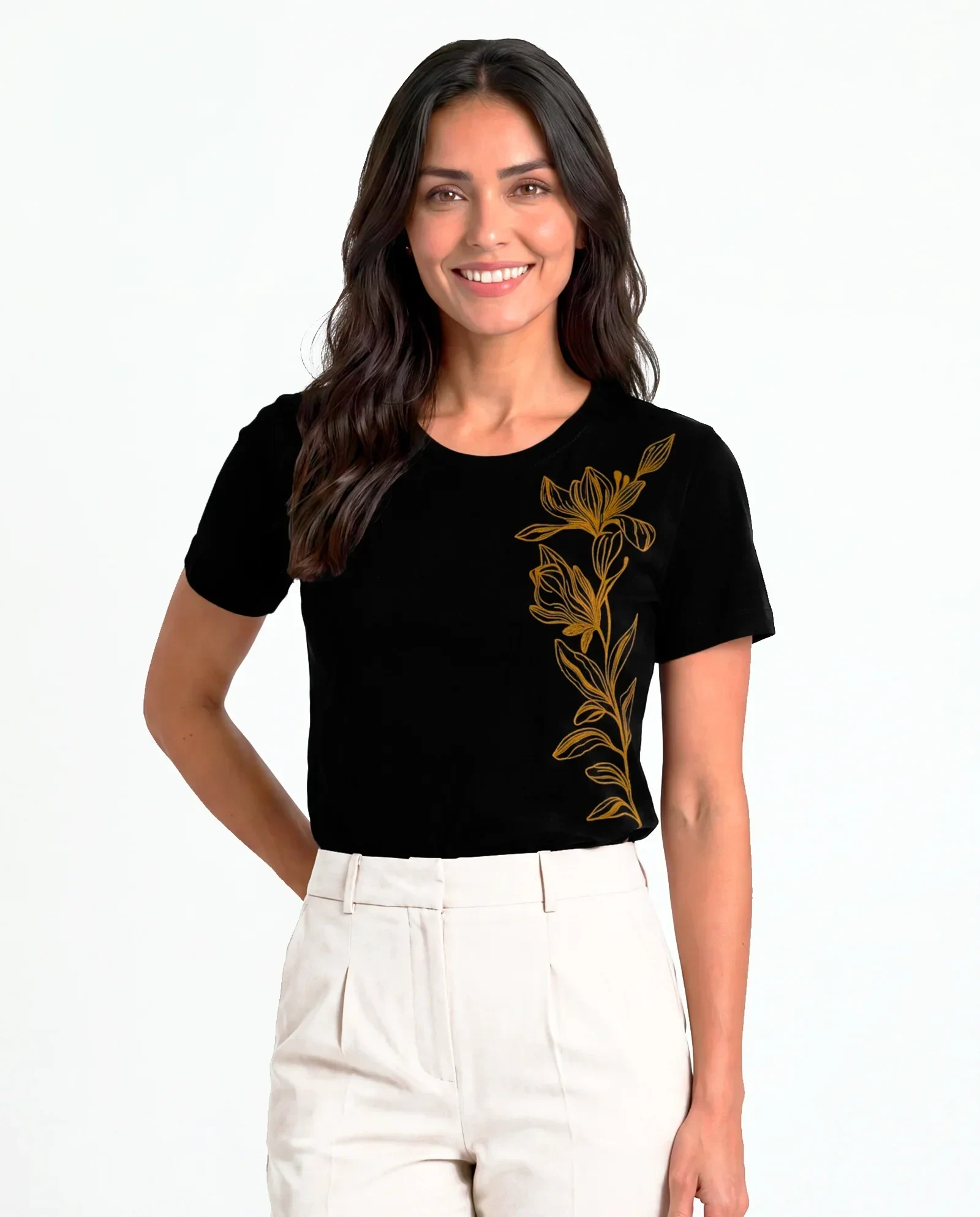 T-Shirt Floral Lateral