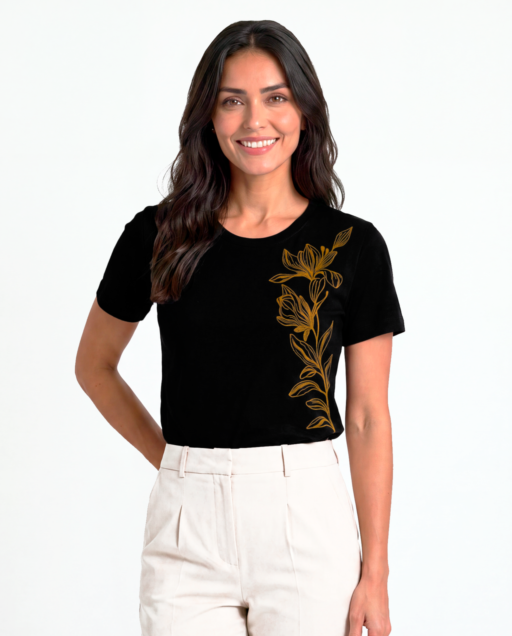 T-Shirt Floral lateral
