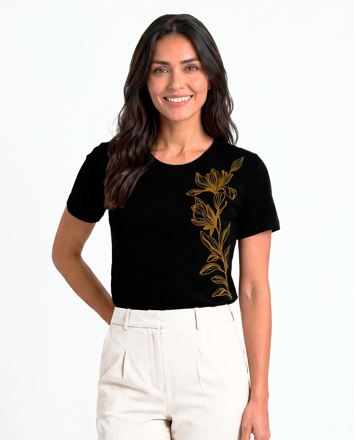T-Shirt Floral Lateral