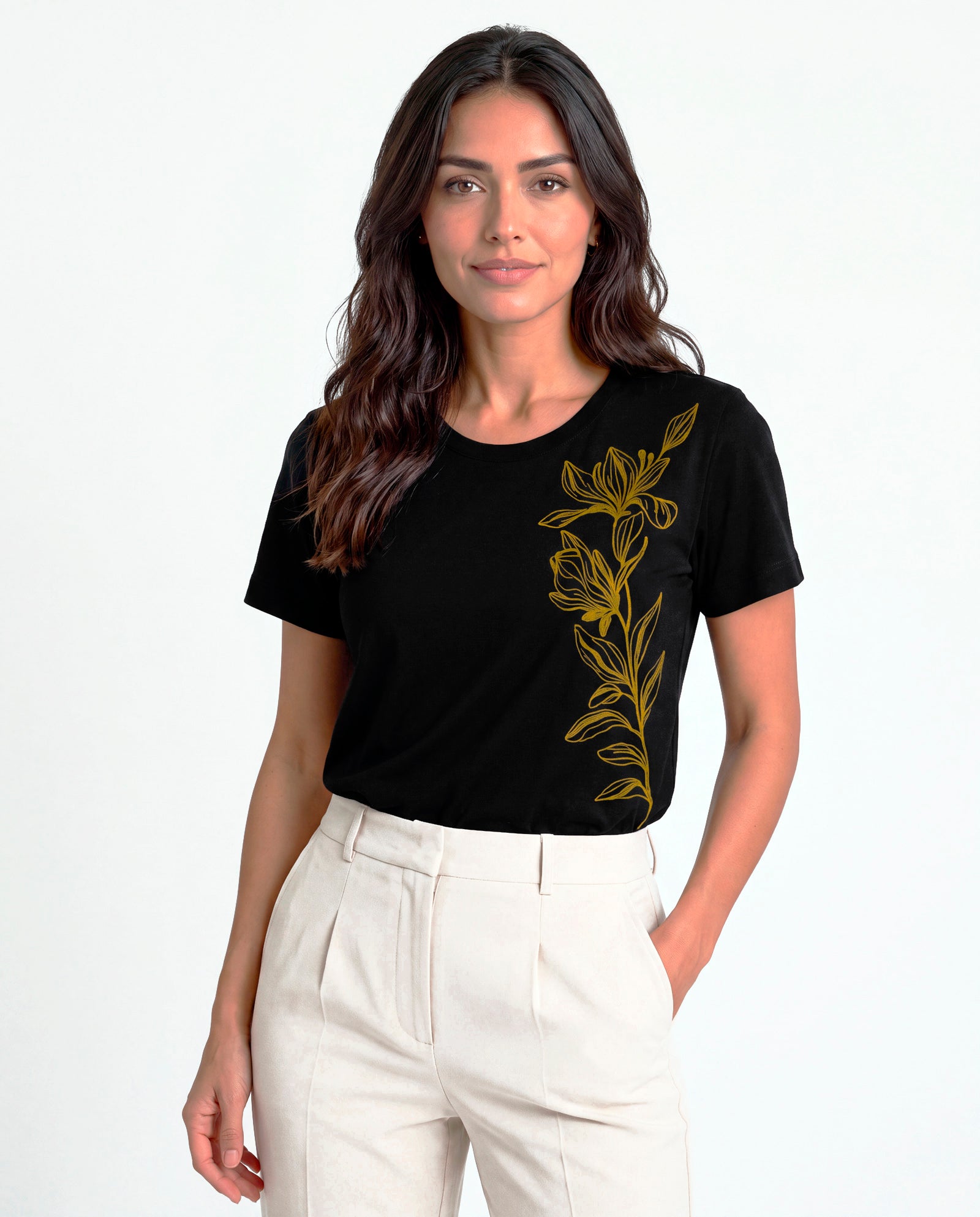 T-Shirt Floral lateral
