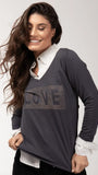 Manga Longa Love Strass - Divina Garota
