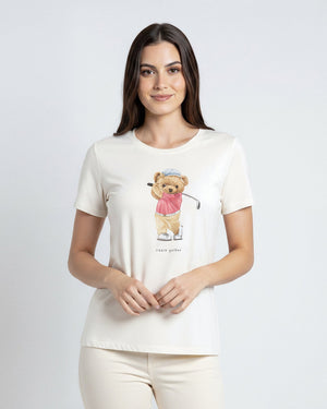 T-shirt Bear Golfer - Divina Garota