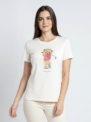 T-shirt Bear Golfer - Divina Garota