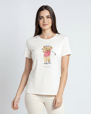 T-shirt Bear Golfer - Divina Garota