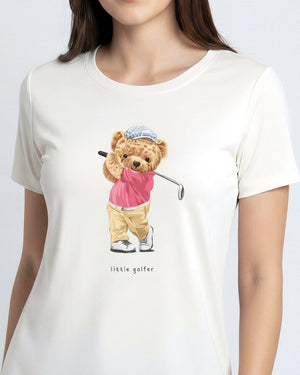 T-shirt Bear Golfer - Divina Garota