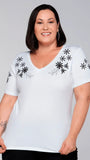 T-shirt Bordada Alice - Divina Garota
