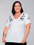 T-shirt Bordada Alice - Divina Garota