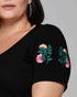 T-shirt Bordada Flores