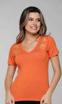 T-shirt Bordada Gardênia