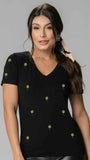 T-shirt Bordada Mini Girassol