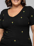 T-shirt Bordada Mini Girassol