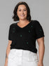 T-shirt Bordada Mini Trevo - Divina Garota