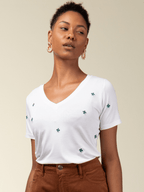 T-shirt Bordada Mini Trevo - Divina Garota