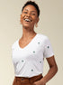 T-shirt Bordada Mini Trevo - Divina Garota