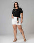 T-shirt Bordada Seja como flor