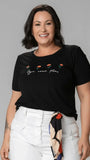 T-shirt Bordada Seja como flor - Divina Garota