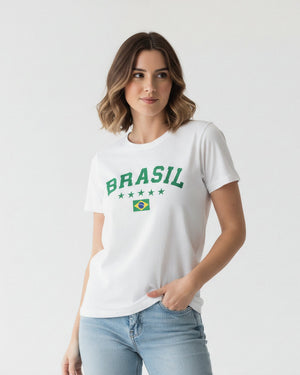 T-shirt Brasil 5 Estrelas - Divina Garota