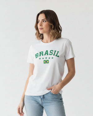 T-shirt Brasil 5 Estrelas - Divina Garota