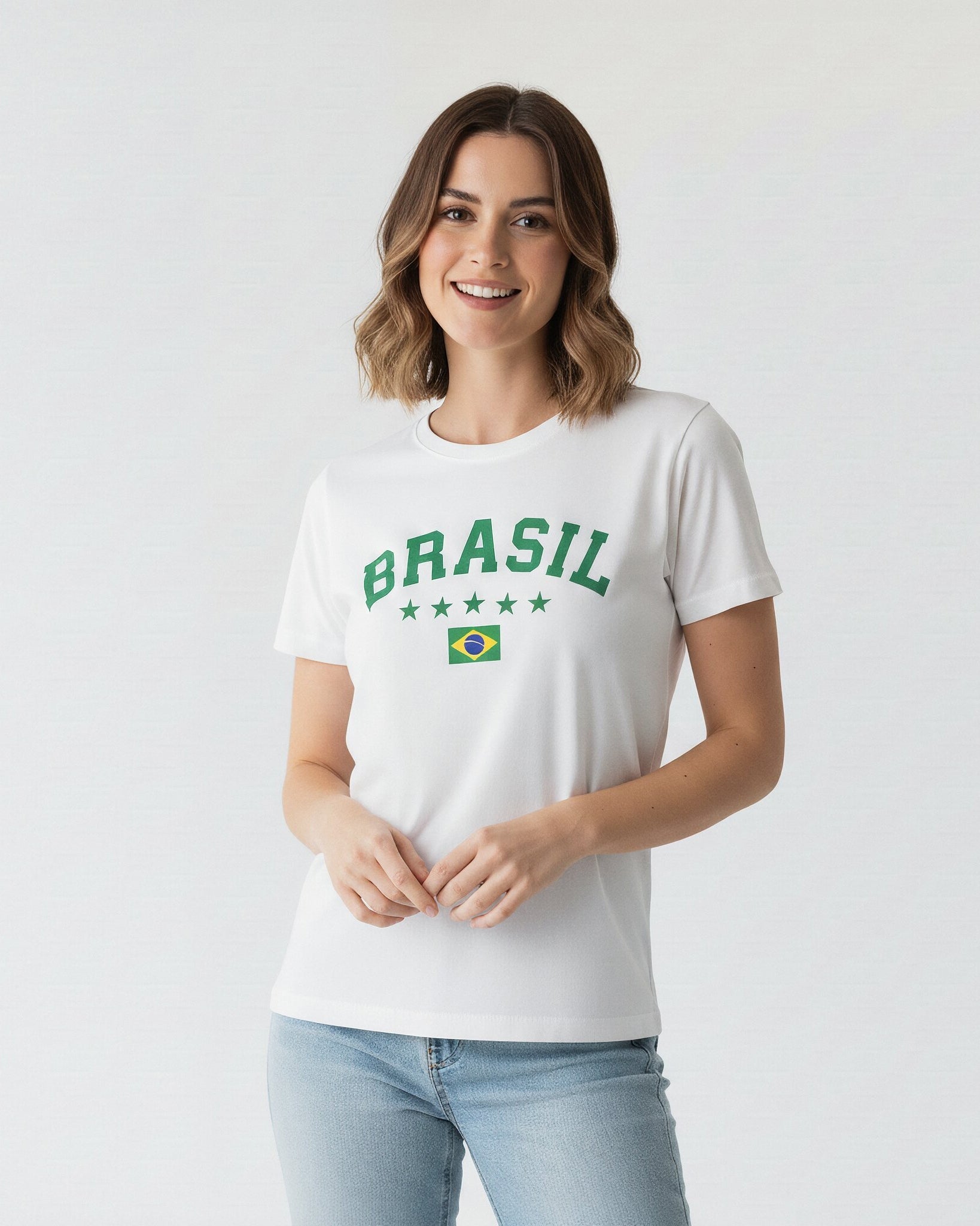T-shirt Brasil 5 Estrelas - Divina Garota