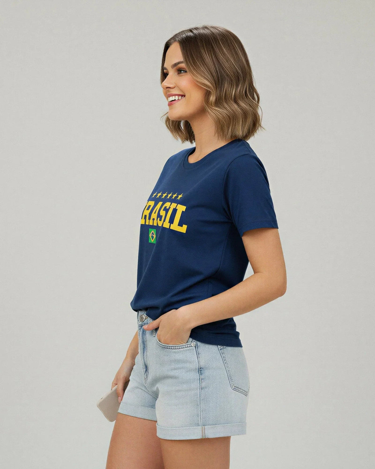 T-shirt Brasil 5 Estrelas - Divina Garota