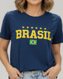 T-shirt Brasil 5 Estrelas - Divina Garota