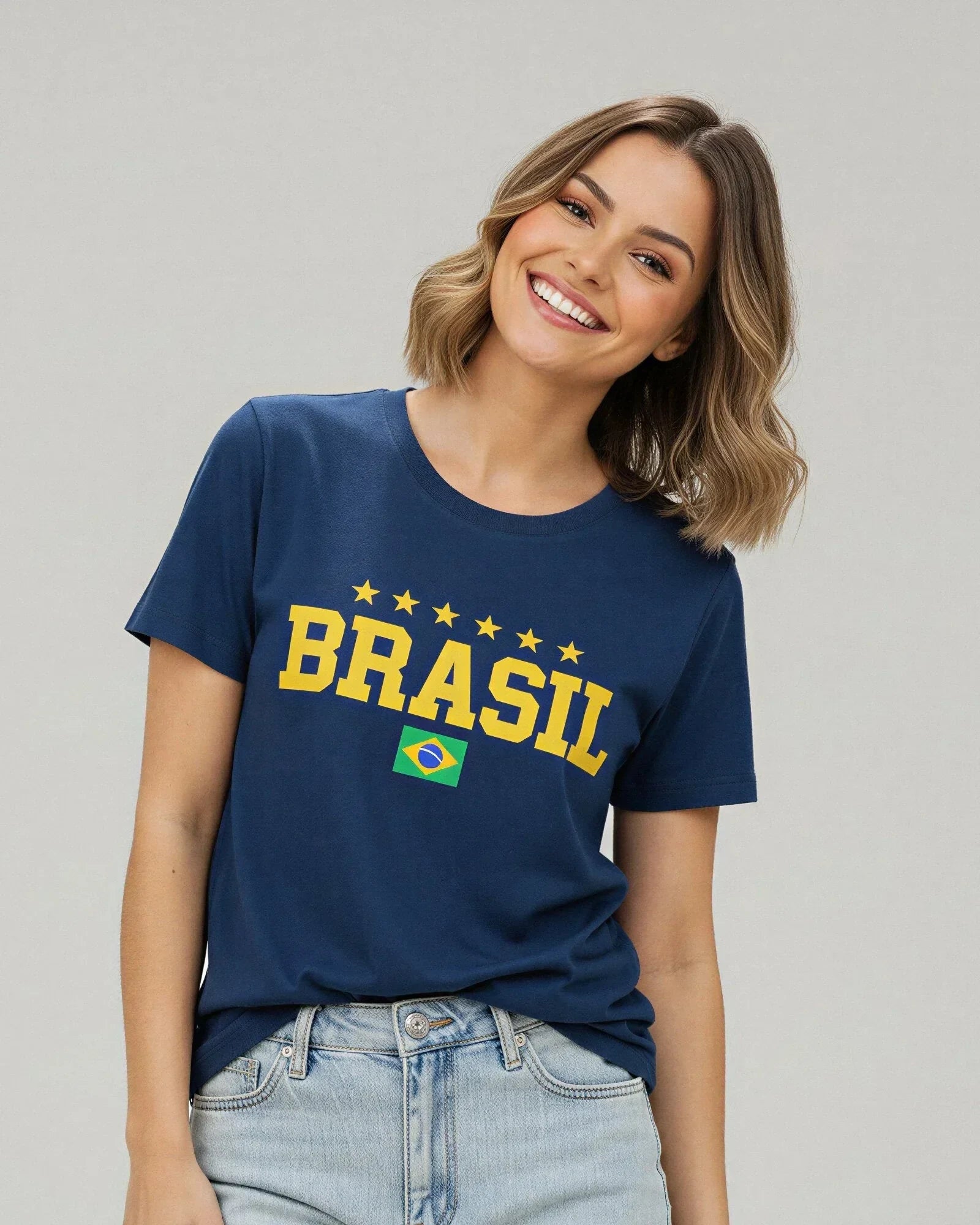 T-shirt Brasil 5 Estrelas - Divina Garota
