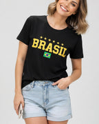 T-shirt Brasil 5 Estrelas - Divina Garota