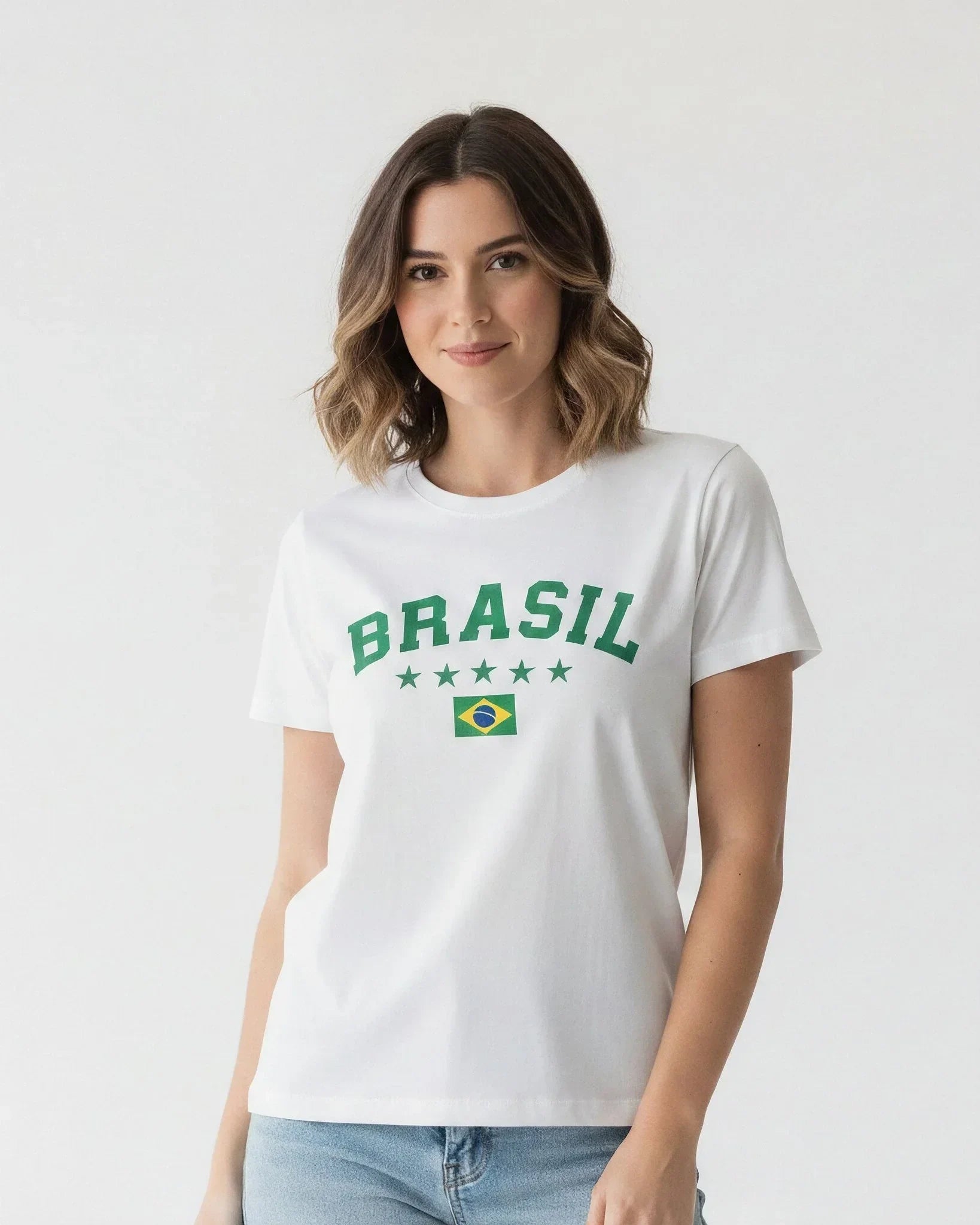 T-shirt Brasil 5 Estrelas - Divina Garota