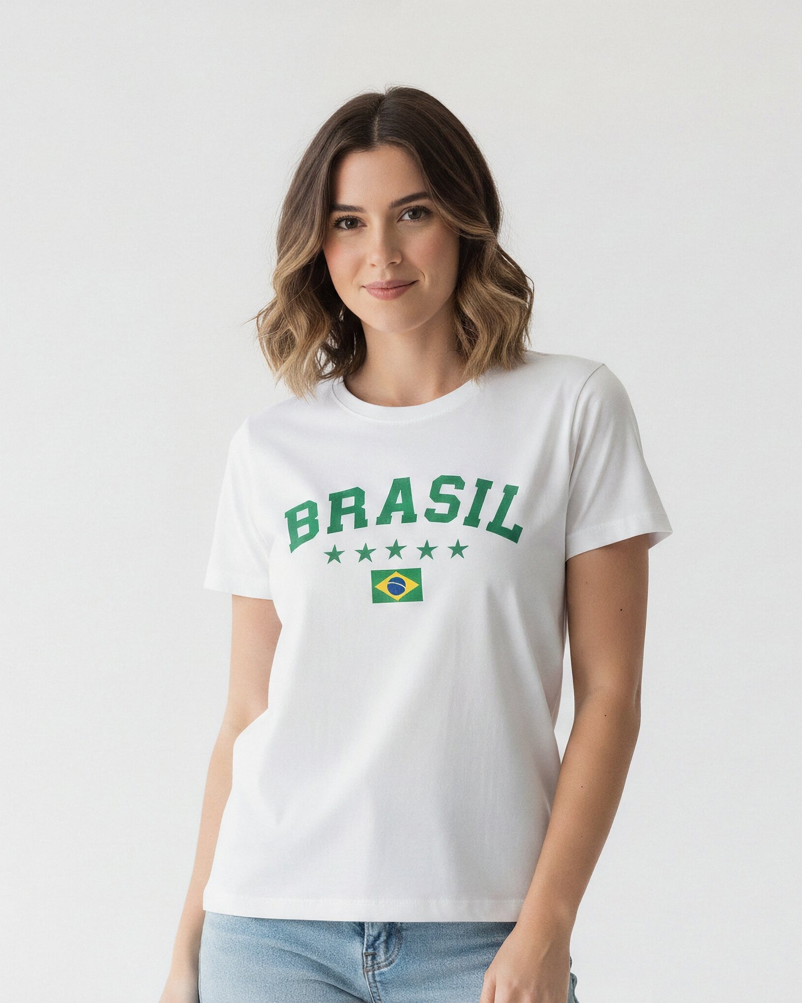 T-shirt Brasil 5 Estrelas - Divina Garota