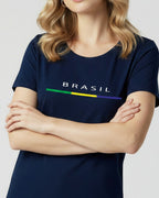 T-Shirt Brasil Line - Divina Garota