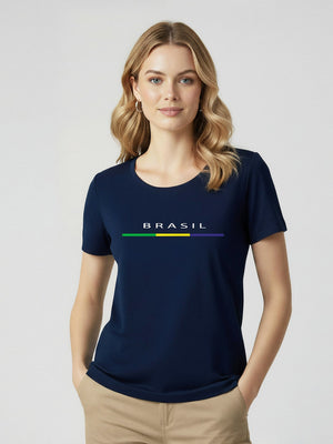 T-Shirt Brasil Line - Divina Garota