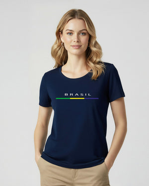 T-Shirt Brasil Line - Divina Garota