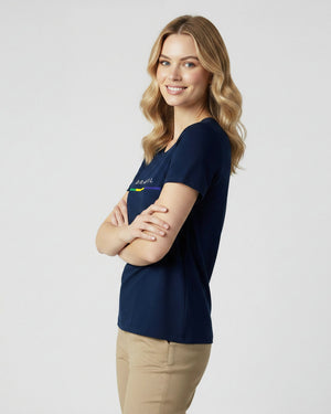 T-Shirt Brasil Line - Divina Garota